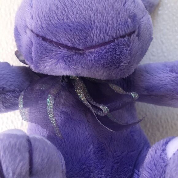 Balloons for you Soft plush Purple/Lavender Baby Hippo rattle Inside Sewn Eyes‎ - Picture 8 of 12